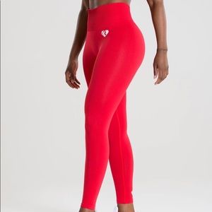 Womens best red workout leggings